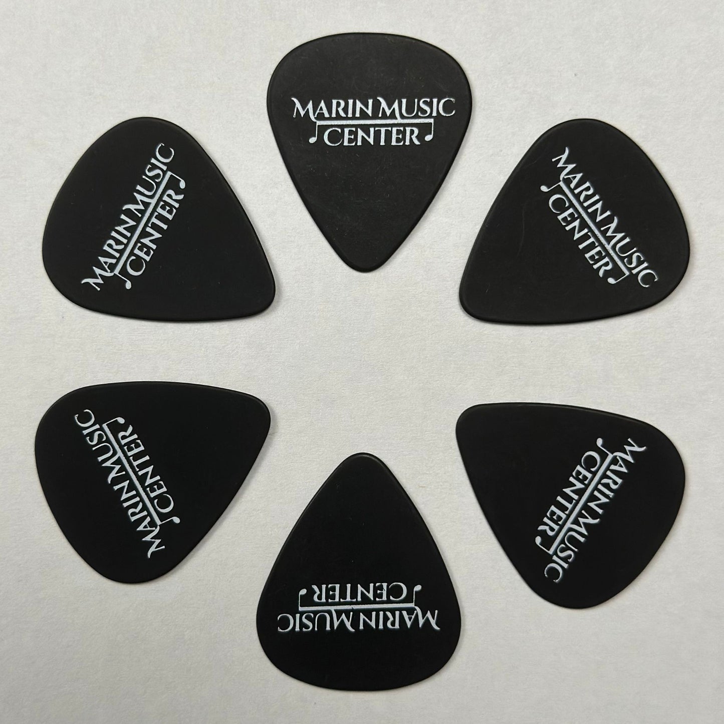 Marin Music Center "Classic Logo" Pick Pack – Black (0.60mm, 6-Pack)