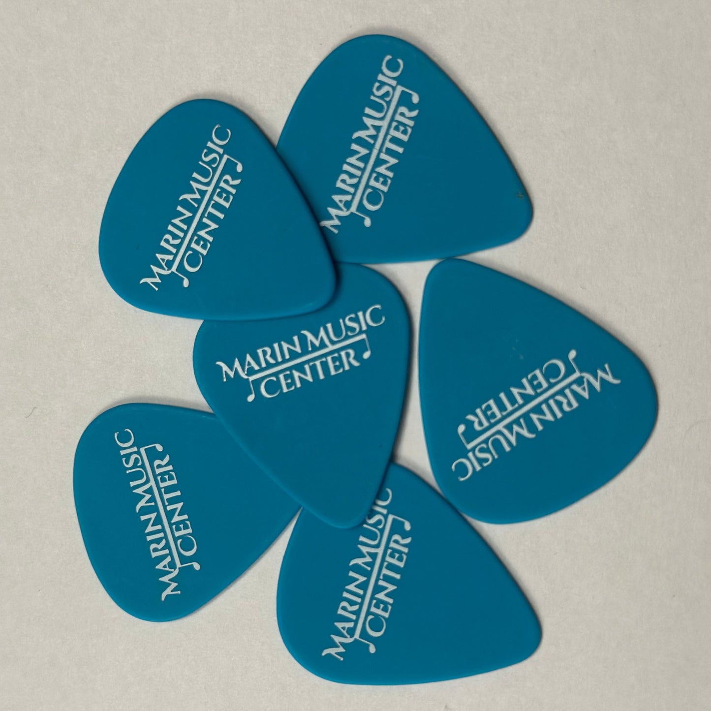 Marin Music Center "Classic Logo" Pick Pack – Neon Blue (0.88mm, 6-Pack)