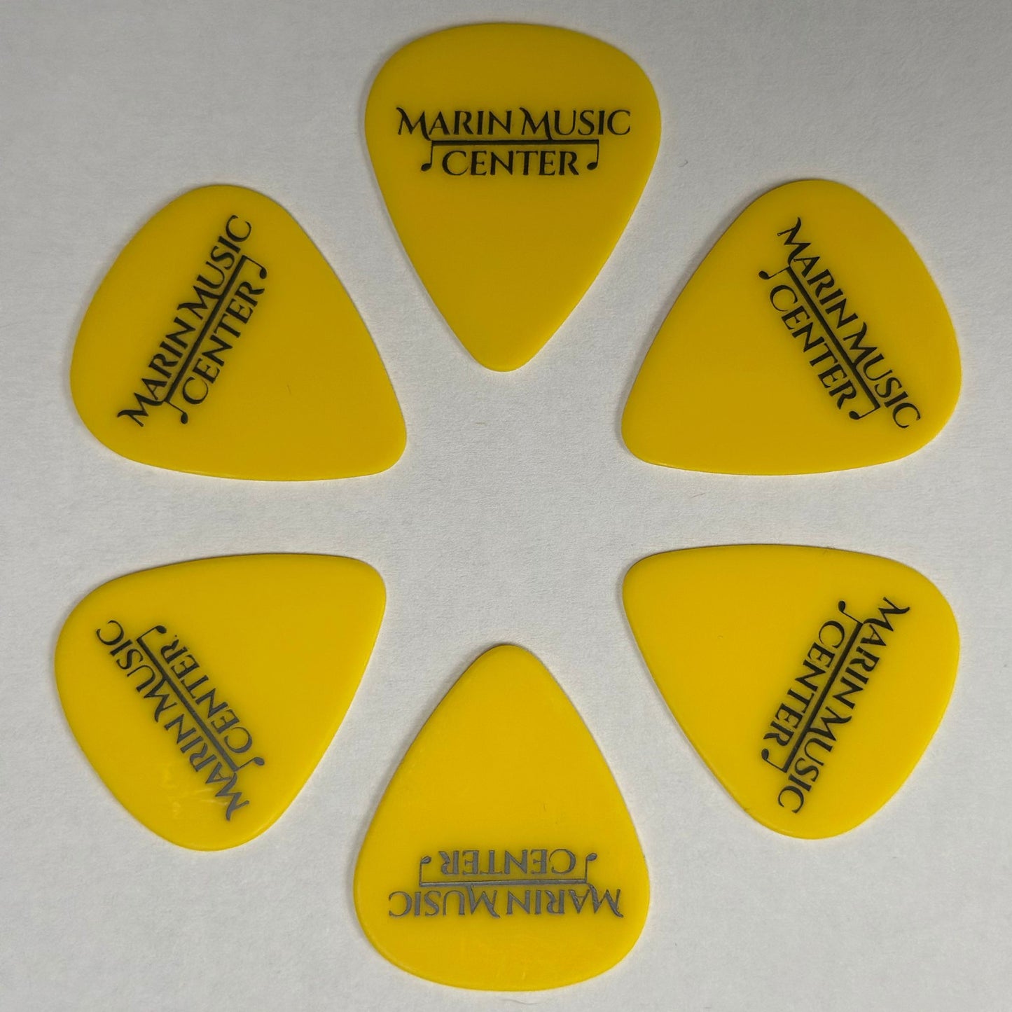 Marin Music Center "Classic Logo" Pick Pack – Yellow (0.73mm, 6-Pack)